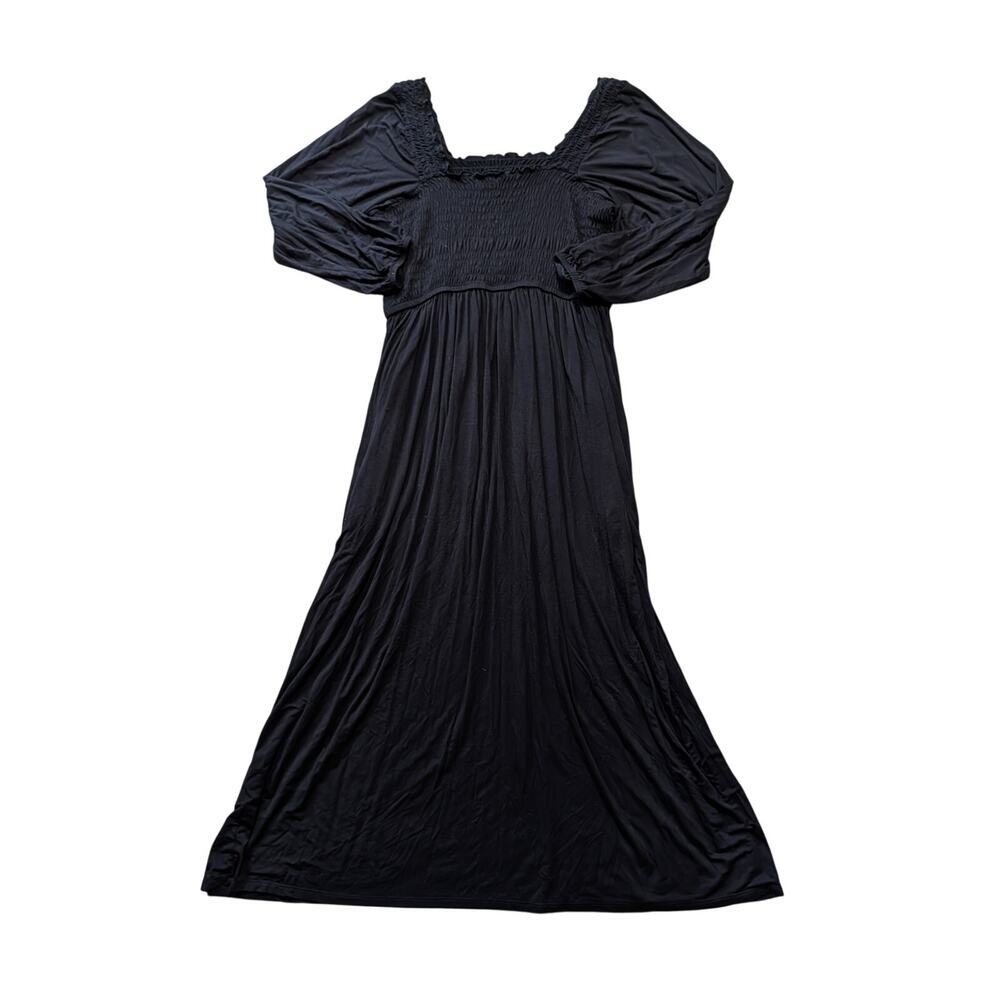 Nordstrom women's maxi dress, XL, Black Elastic & Long, flowy skirt. City Chic